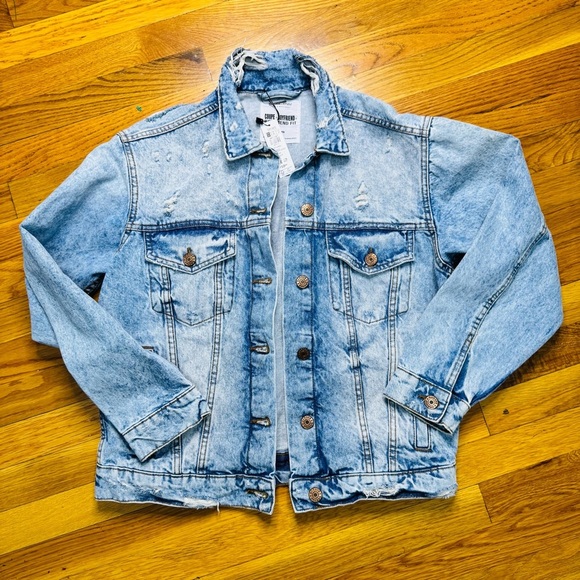 Distressed Denim Jacket - Picture 2 of 4